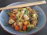 Wok de poulet aux légumes