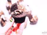 Minis cupcakes choco, cream cheese Oreo