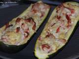 Courgettes farcies au bacon