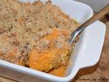 Crumble de patate douce et carotte