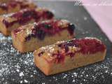 Financiers noisette et fruits rouges