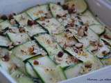 Gratin courgettes et noisettes