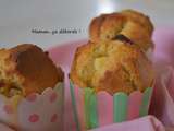 Muffins au chocolat blanc