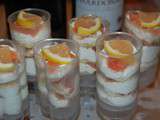 Push-up cakes saumon et blinis