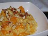 Risotto courge butternut, curcuma et amandes