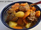 Sauté de veau aux épices, potimarron et pomme de terre