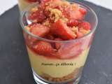 Tarte aux fraises en verrine