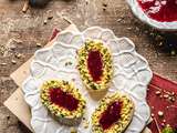 Barquettes à la pistache et aux fruits rouges