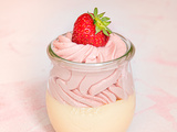 Verrine fraise – chocolat blanc – vanille