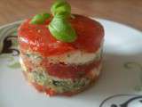 Milles feuilles tomates et mozarella