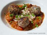 Boulettes de boeuf au riz