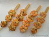 Brochettes de crevettes aux saveurs du Sud