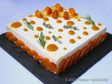 Entremets abricot chataigne