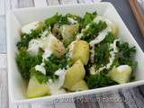 Pommes de terre et chou kale sauce tahin