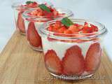 Verrine de fraises au mascarpone