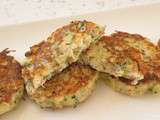 Galettes de poulet et courgettes