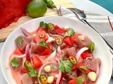 Ceviche de thon à la pastèque