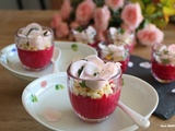 Panna cotta de betterave rouge à la rose