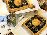 Tartelettes aux feuilles de blettes et à l’oeuf