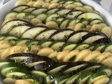 Tian courgettes, pommes de terre, aubergines