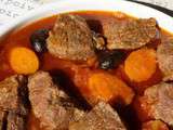 Daube provençale au vin rosé et zestes d'orange