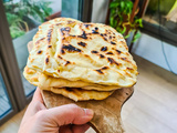 Cheese naan à la vache qui rit