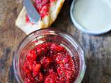 Crufiture de framboise : la confiture sans cuisson