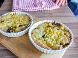 Crumble aux poires et au chocolat noir