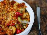 Crumble de légumes d’été à la moutarde et au poulet