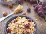 Crumble pomme raisins