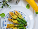 Fleurs de courgettes en tempura