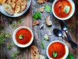 Gaspacho traditionnel de tomates