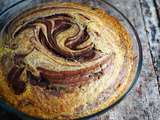 Gâteau au yaourt et chocolat, zébré