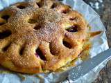 Gâteau aux prunes rouge (sans lait)