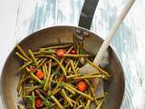 Haricots verts tomates cerises