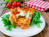 Lasagnes courgettes tomates saumon