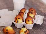 Madeleines aux pépites de chocolat