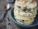 Pancakes aux pépites de chocolat noir (sans lactose)