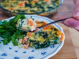 Quiche sans pâte épinard saumon