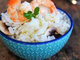 Risotto gambas et champignons