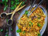 Riz végétarien patate douce et carotte