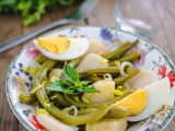 Salade de haricots verts pommes de terre et aux oeufs durs