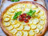 Tarte fine courgettes et moutarde