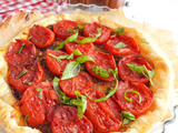 Tarte tomate et oignons confits