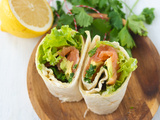 Wraps saumon avocat