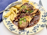 Poulet façon coq au vin