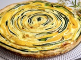 Tarte serpentin aux courgettes