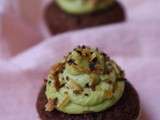 ❥ Cupcakes chocolat amandes avocat {St Valentin}