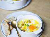 Oeufs cocotte au foie gras