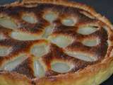 Tarte aux poires - chocolat - amandes